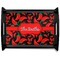 Chili Peppers Serving Tray Black Large - Main