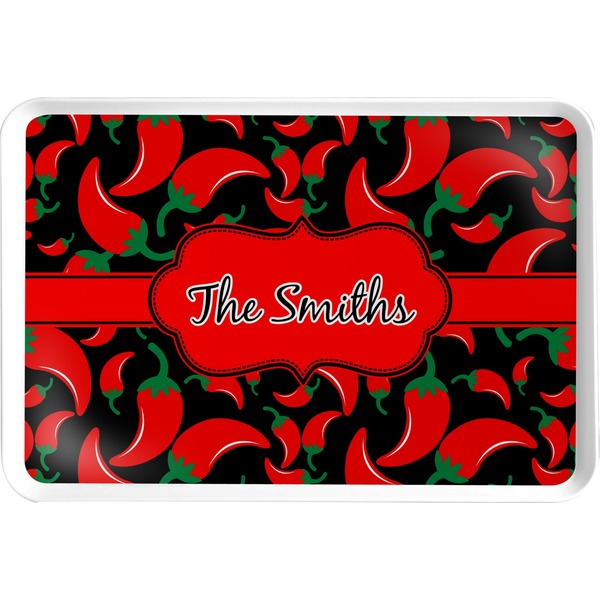 Custom Chili Peppers Serving Tray (Personalized)