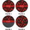 Chili Peppers Set of Appetizer / Dessert Plates (Approval)