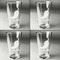 Chili Peppers Set of Four Engraved Beer Glasses - Individual View