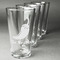 Chili Peppers Set of Four Engraved Pint Glasses - Set View