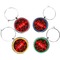 Chili Peppers Wine Charms (Set of 4) (Personalized)