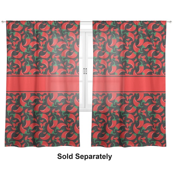 Chili Peppers Sheer Curtains