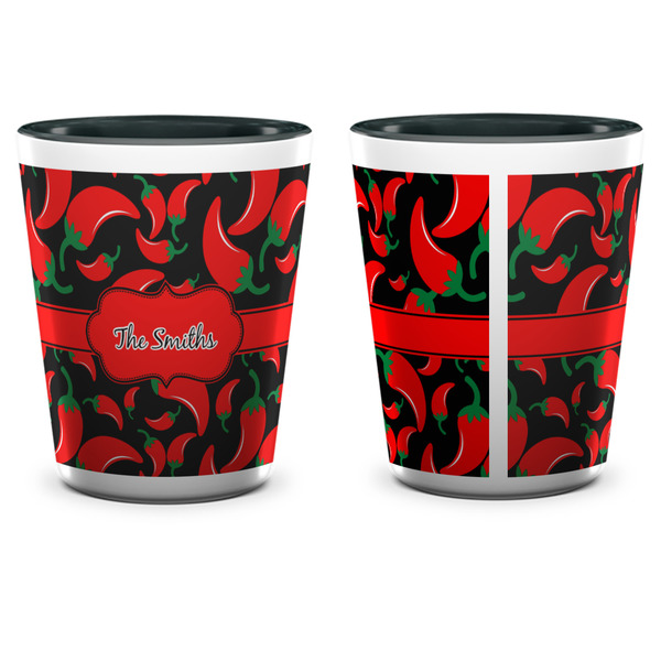 Chili Peppers Shot Glass - Two Tone - APPROVAL