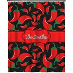 Chili Peppers Extra Long Shower Curtain - 70"x84" (Personalized)