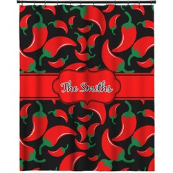 Chili Peppers Extra Long Shower Curtain - 70"x84" (Personalized)