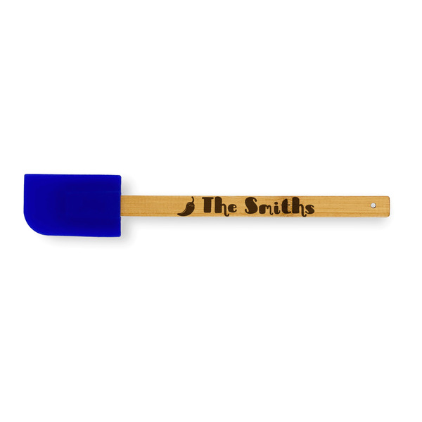 Custom Chili Peppers Silicone Spatula - Blue (Personalized)