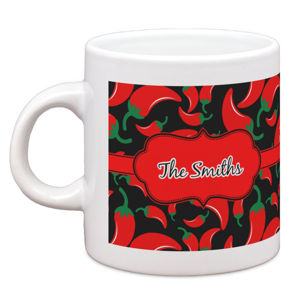 Custom Chili Peppers Espresso Cup (Personalized)