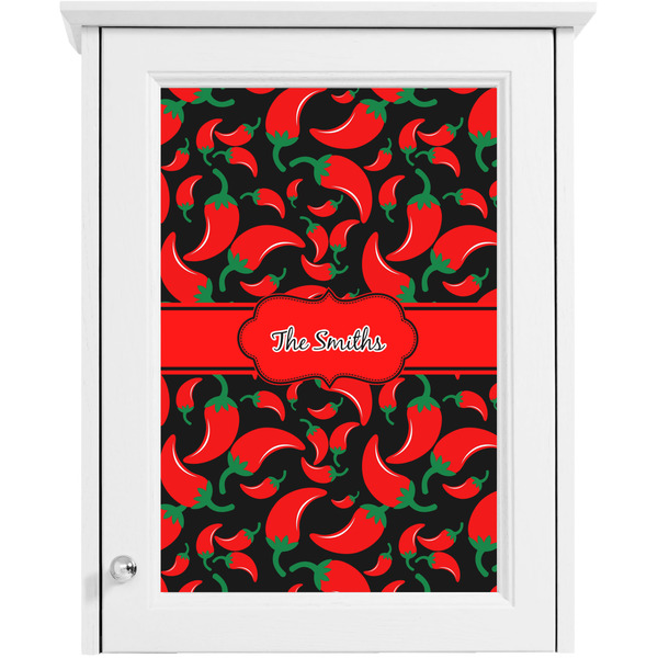 Chili Peppers Single White Cabinet Decal