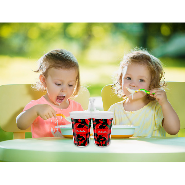 Chili Peppers Sippy Cups w/Straw - LIFESTYLE