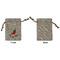 Chili Peppers Small Burlap Gift Bag - Front Approval