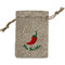 Chili Peppers Small Burlap Gift Bag - Front