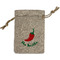 Chili Peppers Small Burlap Gift Bag - Front (Personalized)