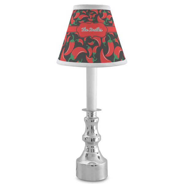 Chili Peppers Small Chandelier Lamp - LIFESTYLE (on candle stick)