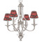 Chili Peppers Small Chandelier Shade - LIFESTYLE (on chandelier)