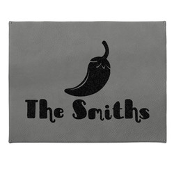 Chili Peppers Gift Boxes w/ Engraved Leather Lid (Personalized)