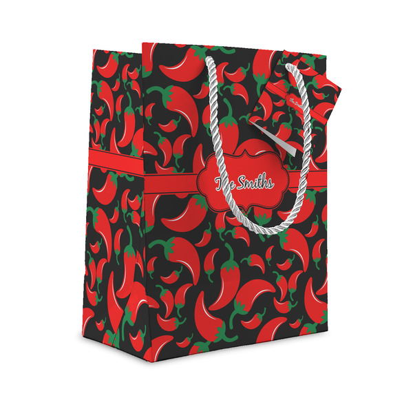 Custom Chili Peppers Small Gift Bag (Personalized)