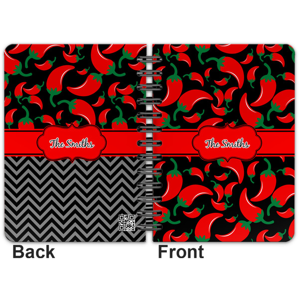 Chili Peppers Spiral Journal 5 x 7 - Apvl