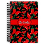 Chili Peppers Spiral Notebook (Personalized)
