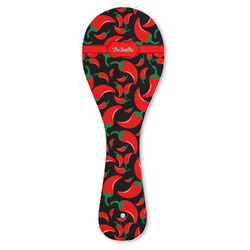 Chili Peppers Ceramic Spoon Rest (Personalized)