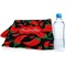 Chili Peppers Sports Towel Folded with Water Bottle
