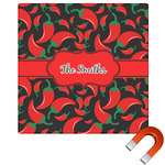 Chili Peppers Square Car Magnet - 10" (Personalized)