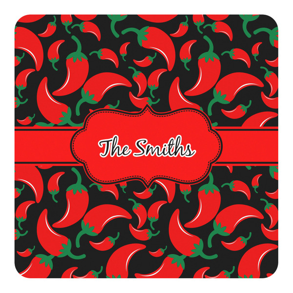 Custom Chili Peppers Square Decal - Medium (Personalized)