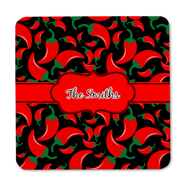 Chili Peppers Square Fridge Magnet - FRONT