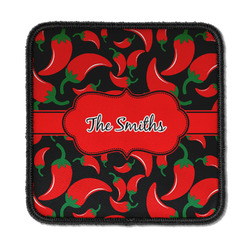 Chili Peppers Iron On Square Patch w/ Name or Text