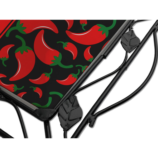 Chili Peppers Square Trivet - Detail