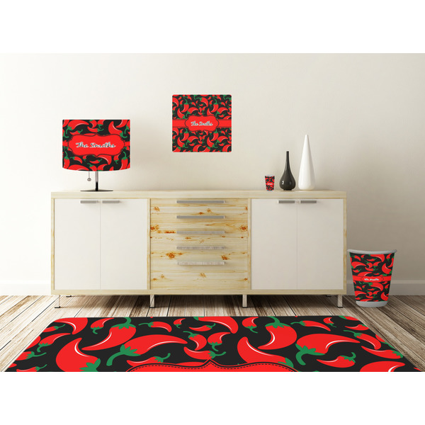 Chili Peppers Square Wall Decal Wooden Desk