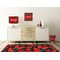 Chili Peppers Square Wall Decal Wooden Desk