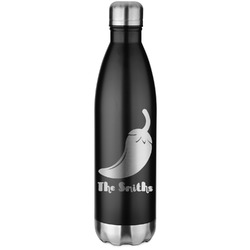 Chili Peppers Water Bottle - 26 oz. Stainless Steel - Laser Engraved (Personalized)