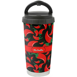 Chili Peppers Stainless Steel Coffee Tumbler (Personalized)