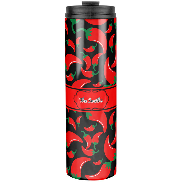 Custom Chili Peppers Stainless Steel Skinny Tumbler - 20 oz (Personalized)