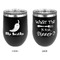 Chili Peppers Stainless Wine Tumblers - Black - Double Sided - Approval
