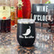 Chili Peppers Stainless Wine Tumblers - Black - Double Sided - In Context
