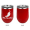 Chili Peppers Stainless Wine Tumblers - Red - Single Sided - Approval