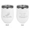 Chili Peppers Stainless Wine Tumblers - White - Double Sided - Approval