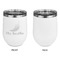 Chili Peppers Stainless Wine Tumblers - White - Single Sided - Approval