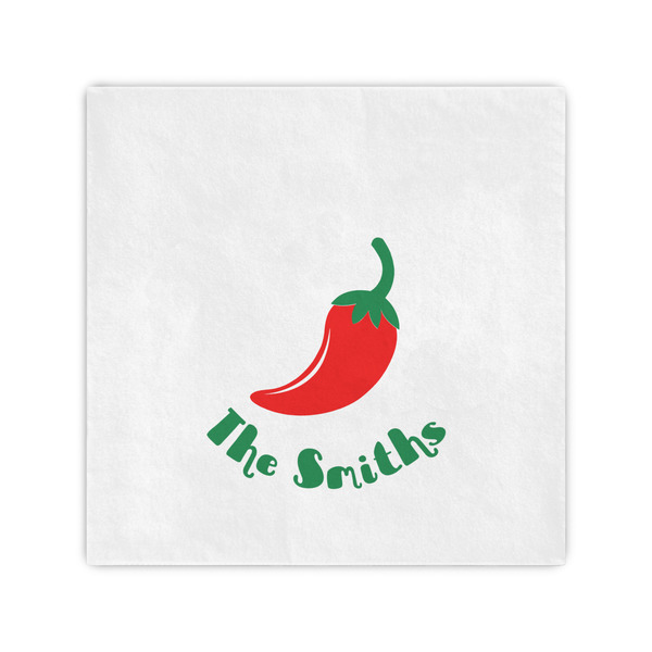 Custom Chili Peppers Cocktail Napkins (Personalized)