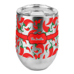Chili Peppers Stemless Wine Tumbler - Full Print (Personalized)