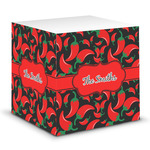 Chili Peppers Sticky Note Cube (Personalized)