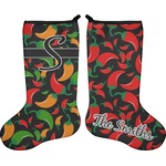 Chili Peppers Holiday Stocking - Double-Sided - Neoprene (Personalized)