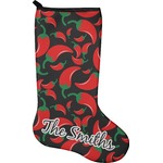 Chili Peppers Holiday Stocking - Single-Sided - Neoprene (Personalized)