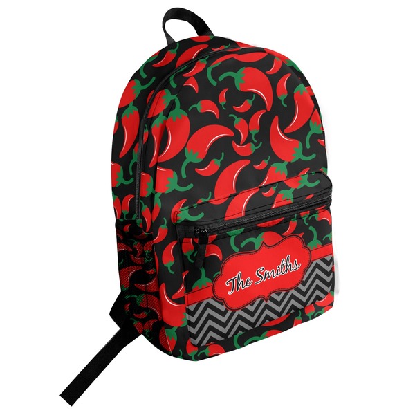 Custom Chili Peppers Student Backpack (Personalized)
