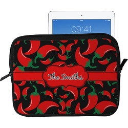 Chili Peppers Tablet Case / Sleeve - Large (Personalized)
