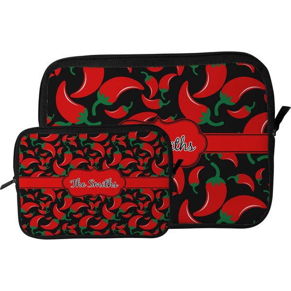Chili Peppers Tablet Sleeve (Size Comparison)