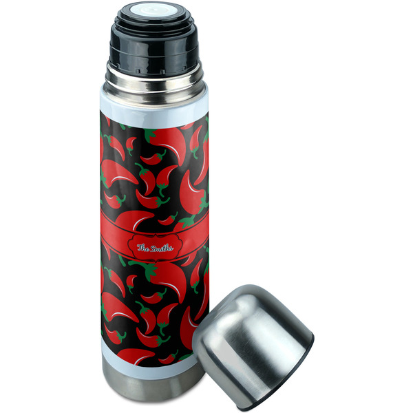 Chili Peppers Thermos - Lid Off