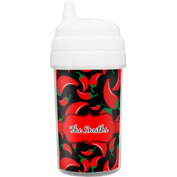 Chili Peppers Toddler Sippy Cup (Personalized)